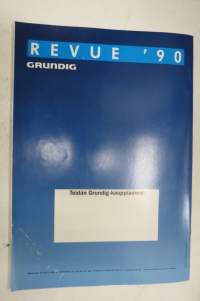 Grundig 1990 radio, TV, stereo -myyntiesite / sales brochure