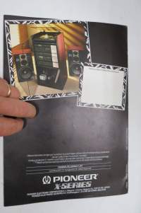 Pioneer X-Series HiFi / Stereo -myyntiesite / sales brochure