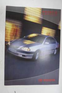 Toyota Avensis lisävarusteet 2000 -myyntiesite / sales brochure