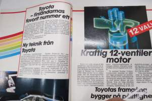 Toyota Modellerna 1986 -myyntiesite, ruotsinkielinen / sales brochure, in swedish