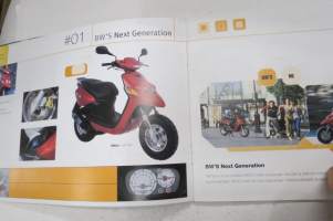 Yamaha skootterit mallisto 2002 50 cc, 100 cc, 125 cc -myyntiesite / sales brochure