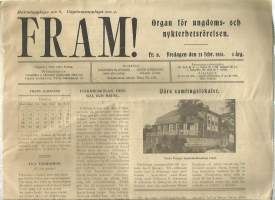 Fram 1913 nr 8   Organ för ungdoms och nykterhetsrörelsen