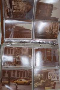 Paavo Lammer / Koritehdas K. Nummela Oy, matkakuva-albumi USA / Kanada 1974 -valokuvia kansioon koottuna / photo album