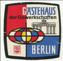 Gästehaus Berlin - matkalaukkumerkki hotellimerkki