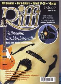 Riffi 2000 N:o 1. Musiikkitekniikan erikoislehti muusikoille ja musiikin harrastajille. Katso sisällysluettelo kuvista.