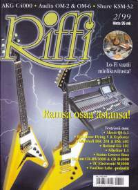 Riffi 1999 N:o 2 . Musiikkitekniikan erikoislehti muusikoille ja musiikin harrastajille. Katso sisällysluettelo kuvista.