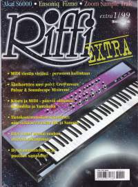 Riffi 1999 N:o 1 EXTRA . Musiikkitekniikan erikoislehti muusikoille ja musiikin harrastajille. Katso sisällysluettelo kuvista.