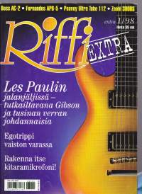 Riffi 1998 N:o 1 EXTRA. Musiikkitekniikan erikoislehti muusikoille ja musiikin harrastajille. Katso sisällysluettelo kuvista.