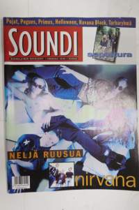 Soundi 1993 nr 10, Neljä Ruusua, Nirvana, Sepultura.