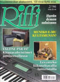 Riffi 1996 N:o 2. Musiikkitekniikan erikoislehti muusikoille ja musiikin harrastajille. Katso sisällysluettelo kuvista.