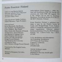 Form Function Finland, 1991 No. 4.