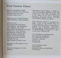 Form Function Finland, 1991 No. 2.