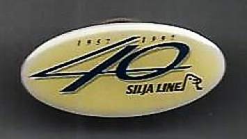 (vanha ) Silja Line  1957-1997  40 v - pinssi rintamerkki  käyttämätön alkuperäisessä pakkauksessa