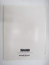 Saab 900 1980 -myyntiesite / sales brochure