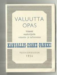 Kansallis-Osake-Pankki / Valuuttaopas 1954