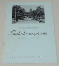 Ensimmäiset Sekakuoropäivät Lahdessa 11-12. 11. 1961