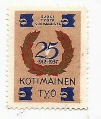 Kotimainen työ 1912 -37   - kirjeensulkija 1937