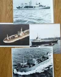 Isoja laivavalokuvia 4 kpl erä - laivavalokuva  valokuva n 18x24 cm