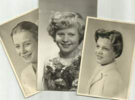 1950-luvun rippilapsia  - valokuva  3 kpl