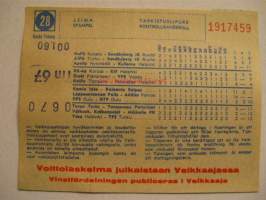 Veikkauskuponki 13.-14.7.63