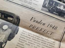 FORD -tietoja 1948 - mm. esittelyssä vuoden 1948 kuorma-auto ja vuoden 1948 Ford Perfect