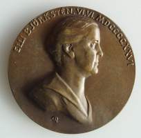 Elli Björksten  taidemitali (Gerda Qvist )  mitali  60 mm