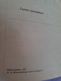 Partiolaisen Vartio-päiväkirja toinen painos 1917