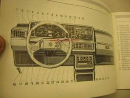 Volkswagen Jetta åm. 1986 instruktionsbok
