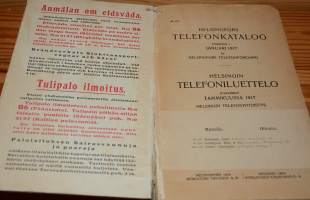 Helsingfors telefon-katalog Helsingin telefoni-luettelo tammikuulla 1917