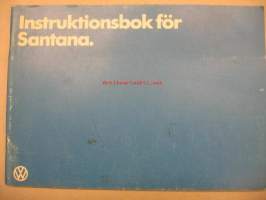 Volkswagen Santana åm. 1983 instruktionsbok