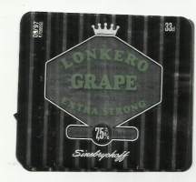 Lonkero Grape - viinaetiketti