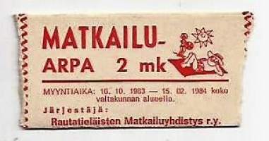 Matkailu  arpa   2 mk