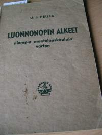 luonnonopin alkeet.vakitan tarjous helposti paketti 19x36 x60 cm paino 35kg 5e.