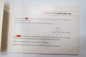 Gossen Lunasix - Durch hell und dunkel, valotusmittarin käyttöohjeita, teknistä tietoa, kuvausohjeita -saksankielinen opaskirjanen / light meter guide, in german