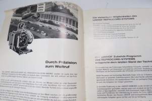 Linhof Reprocordsystem -myyntiesite / brochure in german