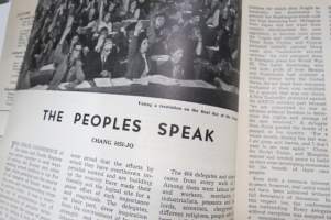 China Reconstructs 1952 nr 6 -Kiinan kommunistisen puolueen propagandalehti, harvinainen alkupään numero