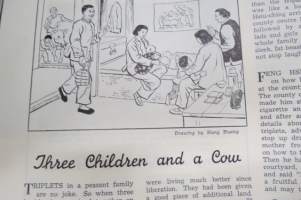 China Reconstructs 1952 nr 6 -Kiinan kommunistisen puolueen propagandalehti, harvinainen alkupään numero