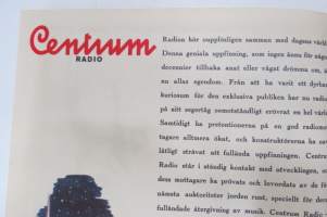 Centrum Radio - Den underbara tonen - KW 5 / KU 5, KW 6 / KU 6, KW 9 / KU 9, KB 4, KB 6, KW 53 g / KU 53 g, KW 8 g / KU 8 g, Grammofonbord -myyntiesite / sales broch