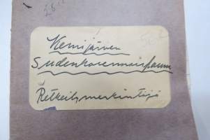 Kemijärven sudenkorennoisfauna - Retkeilymerkintöjä 1935