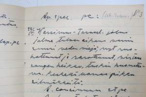 Kemijärven sudenkorennoisfauna - Retkeilymerkintöjä 1935