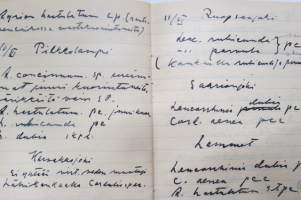 Kemijärven sudenkorennoisfauna - Retkeilymerkintöjä 1935