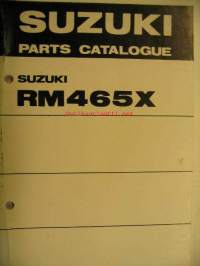 Suzuki RM465X parts catalogue -varaosaluettelo