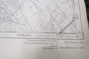 Pojo (Pohja) Pitäjänkartta / Sockenkarta, 1946 -map
