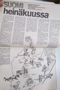 Avotakka 1972 nr 7, Anssi Kukkonen lomailee, Termosastiat testissä, Visukki-aitta, Kaislamatot, Pihaelämä, Paneeli kotoisasti, ym.