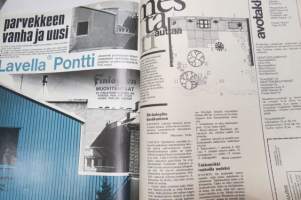 Avotakka 1972 nr 7, Anssi Kukkonen lomailee, Termosastiat testissä, Visukki-aitta, Kaislamatot, Pihaelämä, Paneeli kotoisasti, ym.