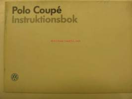 Volkswagen Polo Coupé åm. 1987 intruktionsbok