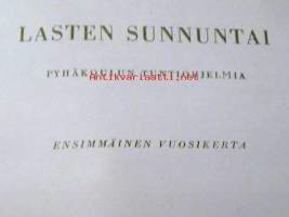 Lasten sunnuntai Pyhäkoulun tuntiohjelmia