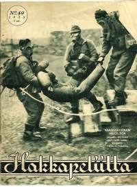 Hakkapeliitta  1933 nr 49  kansi Kaasusairaan huoltoa, pioneerit rauhan töissä, sotilaskunniamerkit, meren ja ilman sotavoimat