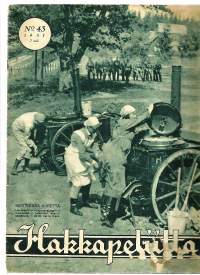 Hakkapeliitta  1931 nr 43 kansi Lottakeittiössä kiirettä, sukellusveneiden esi-isät, punainen sotatiede,  SK-pojat