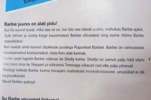 Barbie Journal 1998 (Eesti &amp; Lietuviskai) -eestin- ja liettuankielinen painos